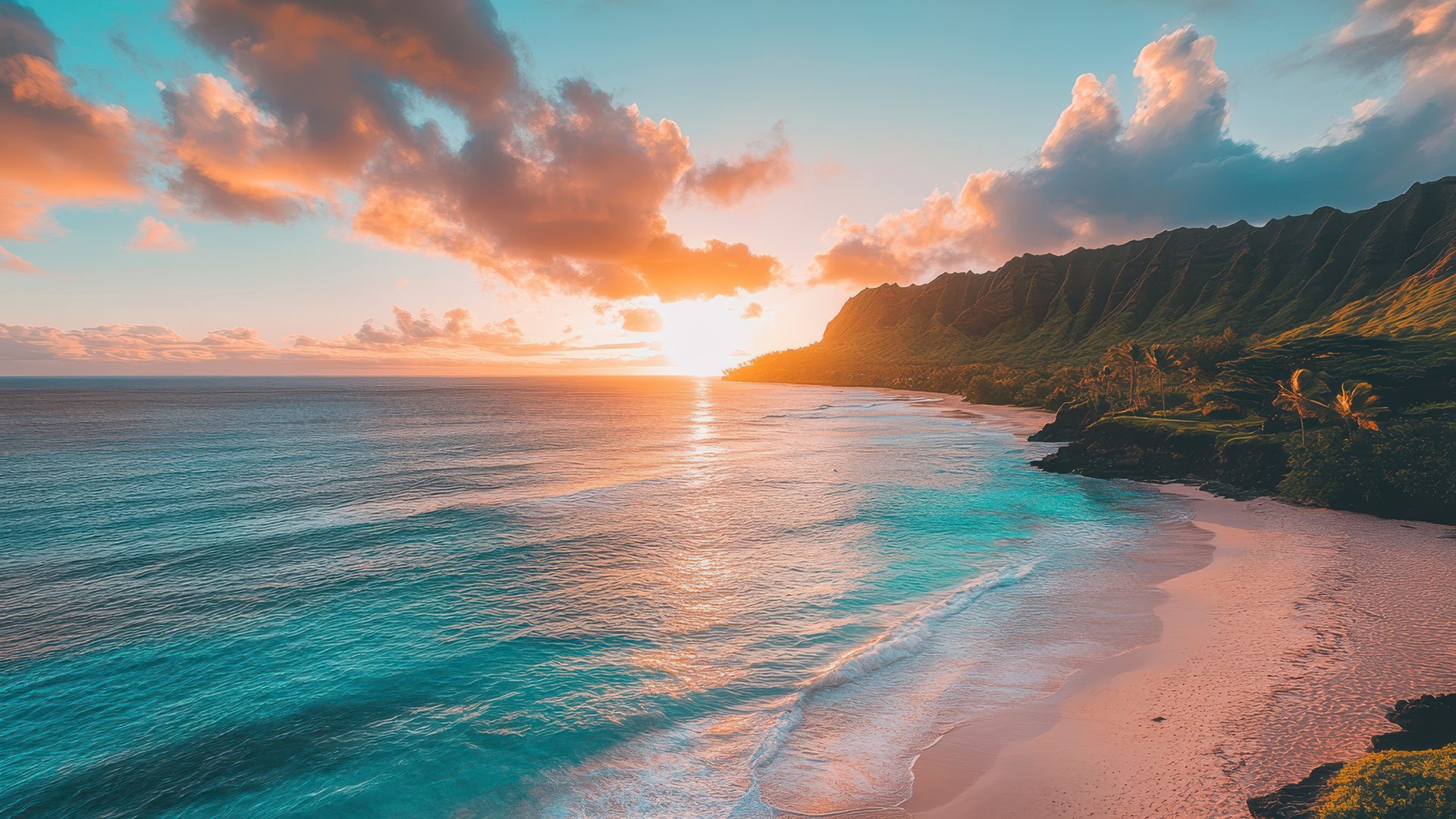 Tramonto sulla costa